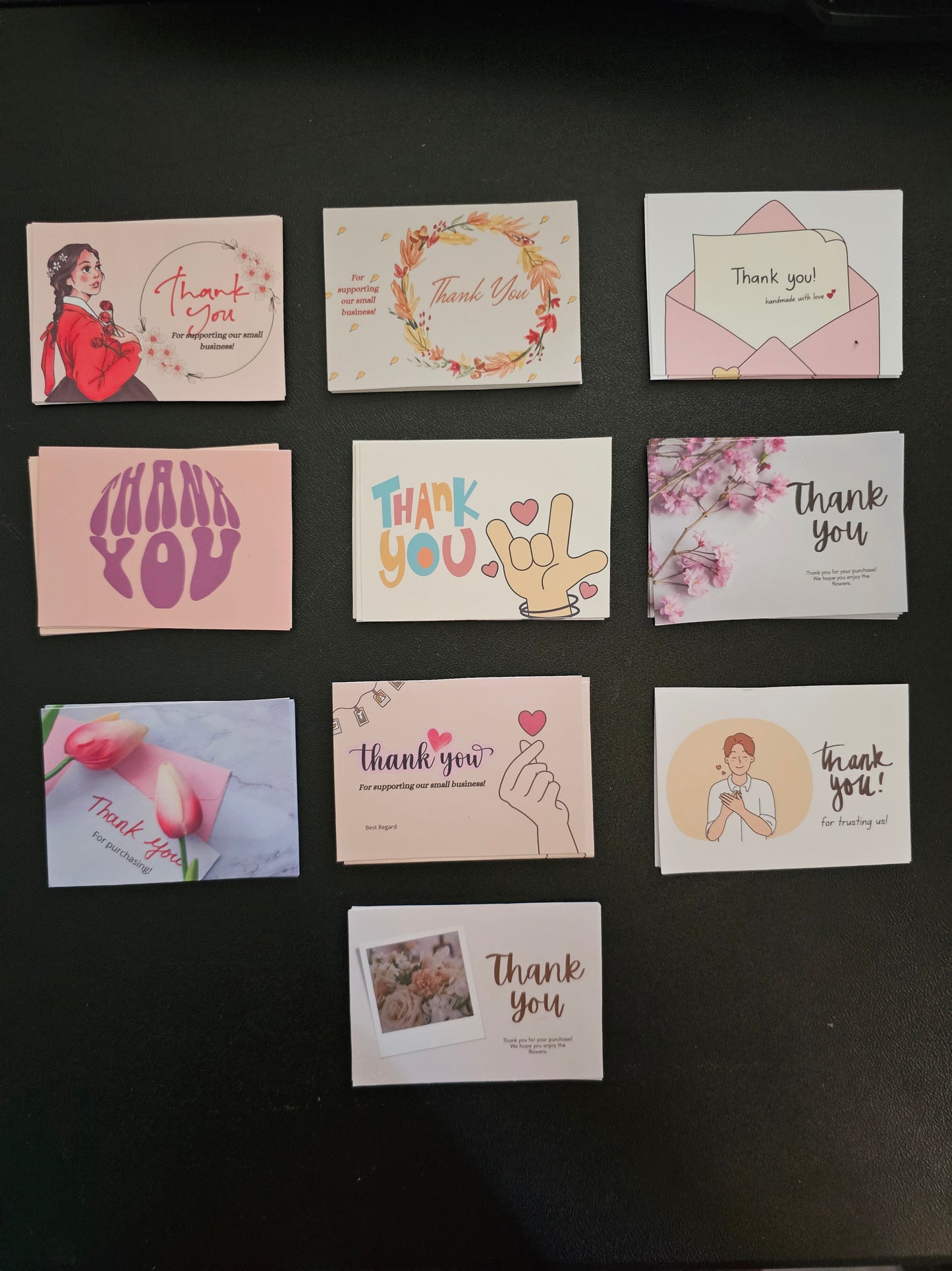 Thank You Cards, Little Card To Say A Big Thank You, Ships to US only, For Business Thank you Cards, Handmade with Love
