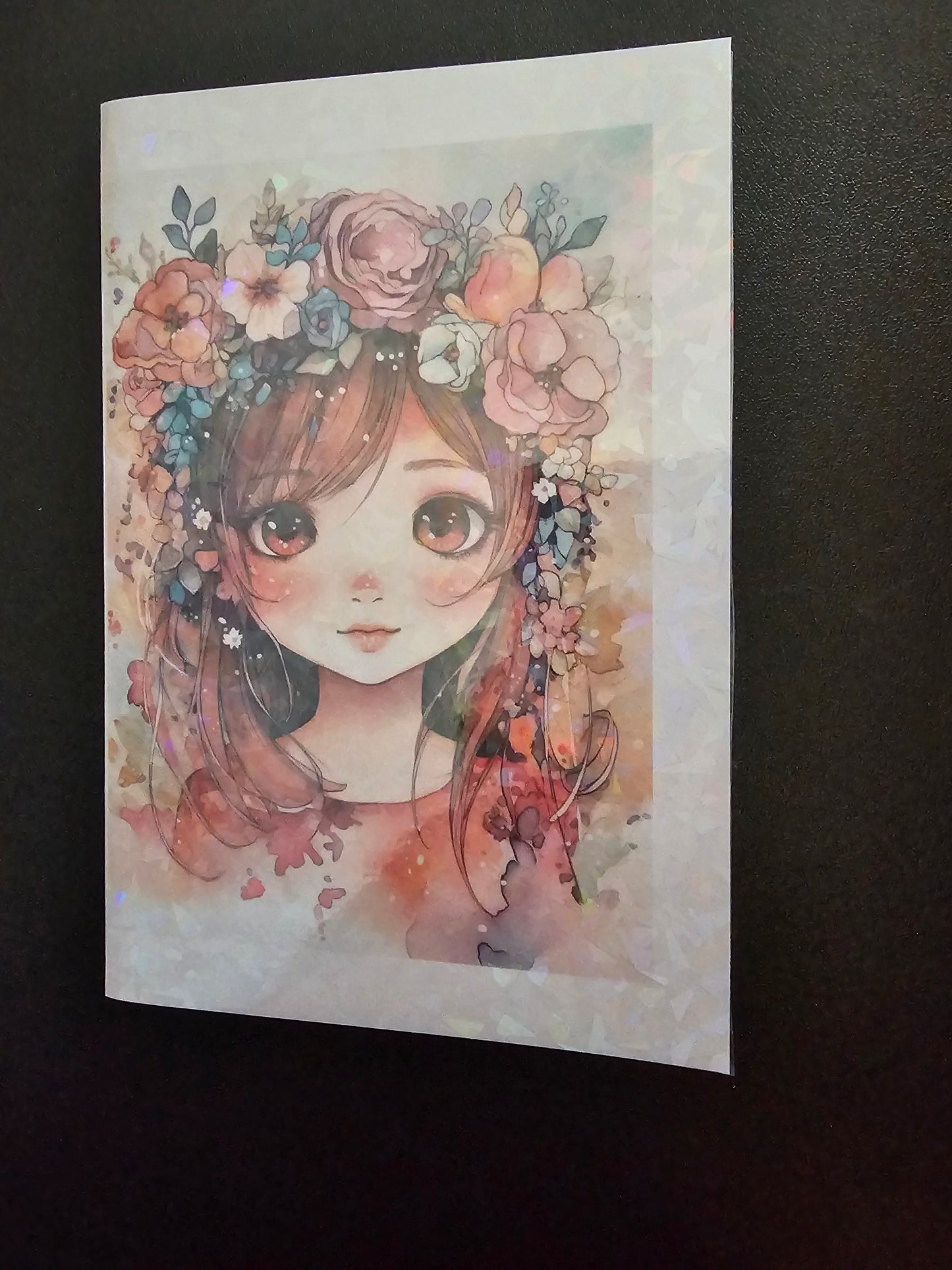 Beautiful Girl Design, Ship to US only, Staple Bound Notebook, Physical Handmade Product, Perfect for journaling and schooling for your kids
