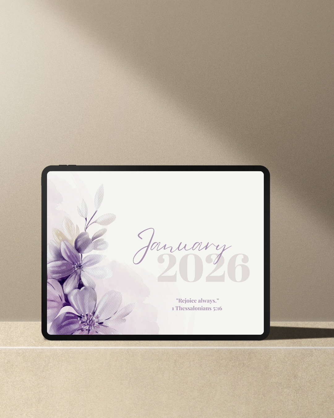 2026 Floral Calendar Printable | Aesthetic Digital Download Calendar | Botanical Wall Art | Ready to Print Monthly Planner Pages
