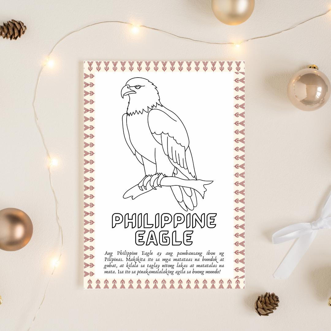 Filipino-Themed Coloring Book | Beige Illustrative Style | Digital Download for Cultural Art & Fun