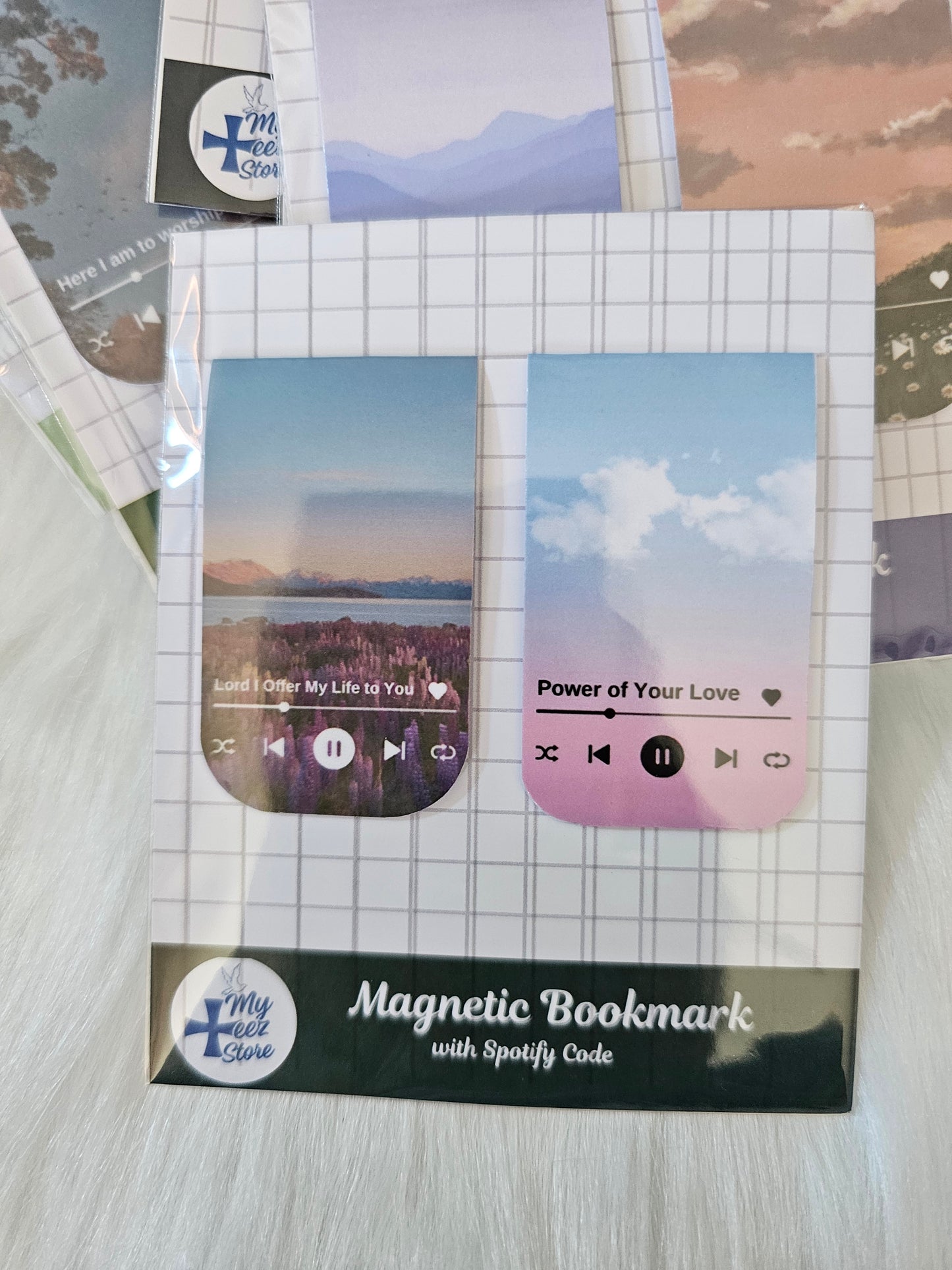 Christian Magnetic Bookmarks – Worship Songs + Spotify Code