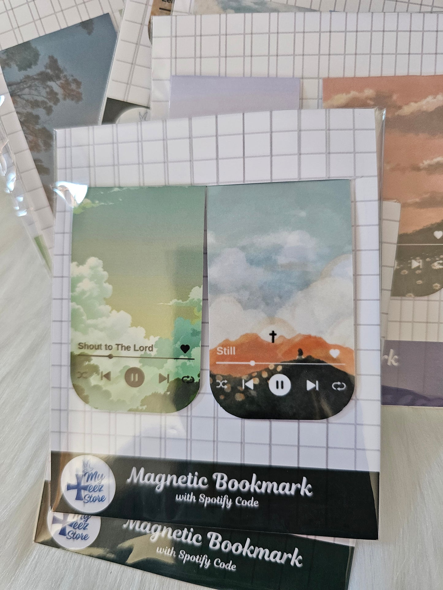 Christian Magnetic Bookmarks – Worship Songs + Spotify Code