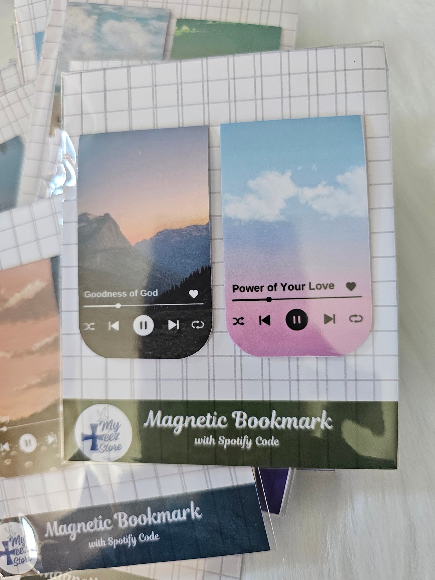 Christian Magnetic Bookmarks – Worship Songs + Spotify Code