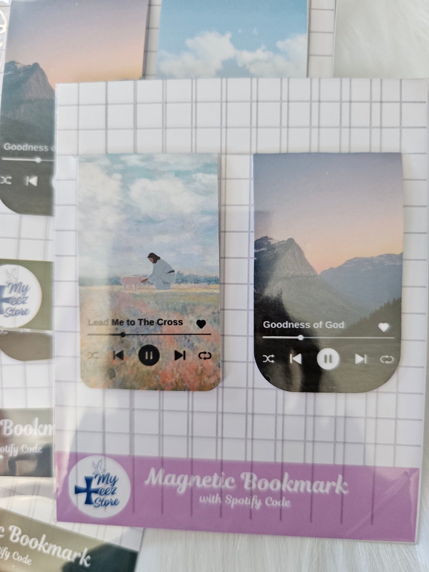 Christian Magnetic Bookmarks – Worship Songs + Spotify Code