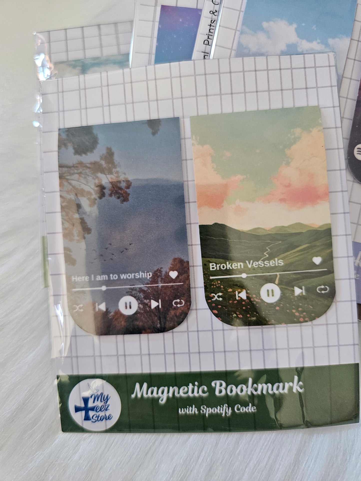 Christian Magnetic Bookmarks – Worship Songs + Spotify Code