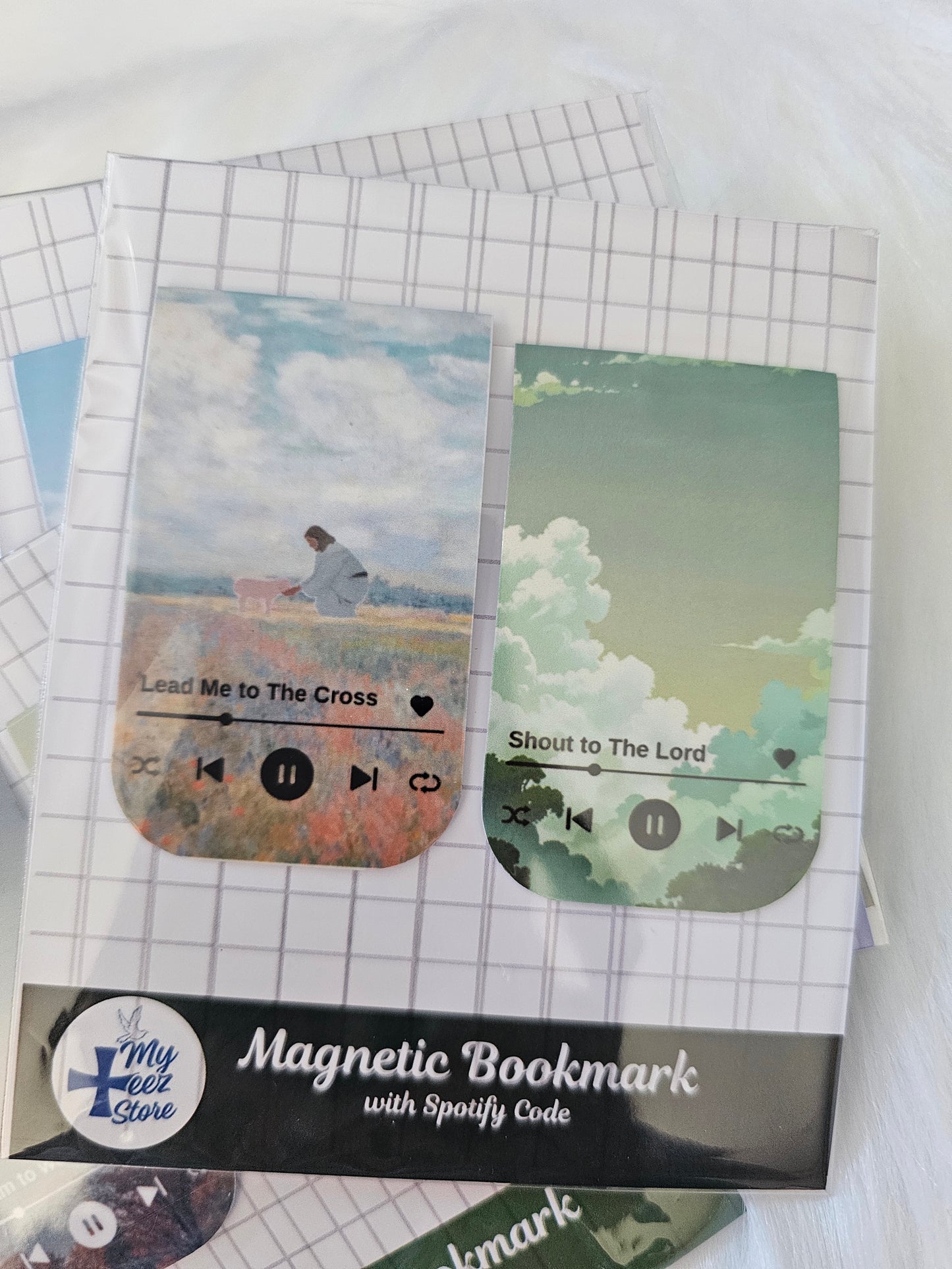 Christian Magnetic Bookmarks – Worship Songs + Spotify Code