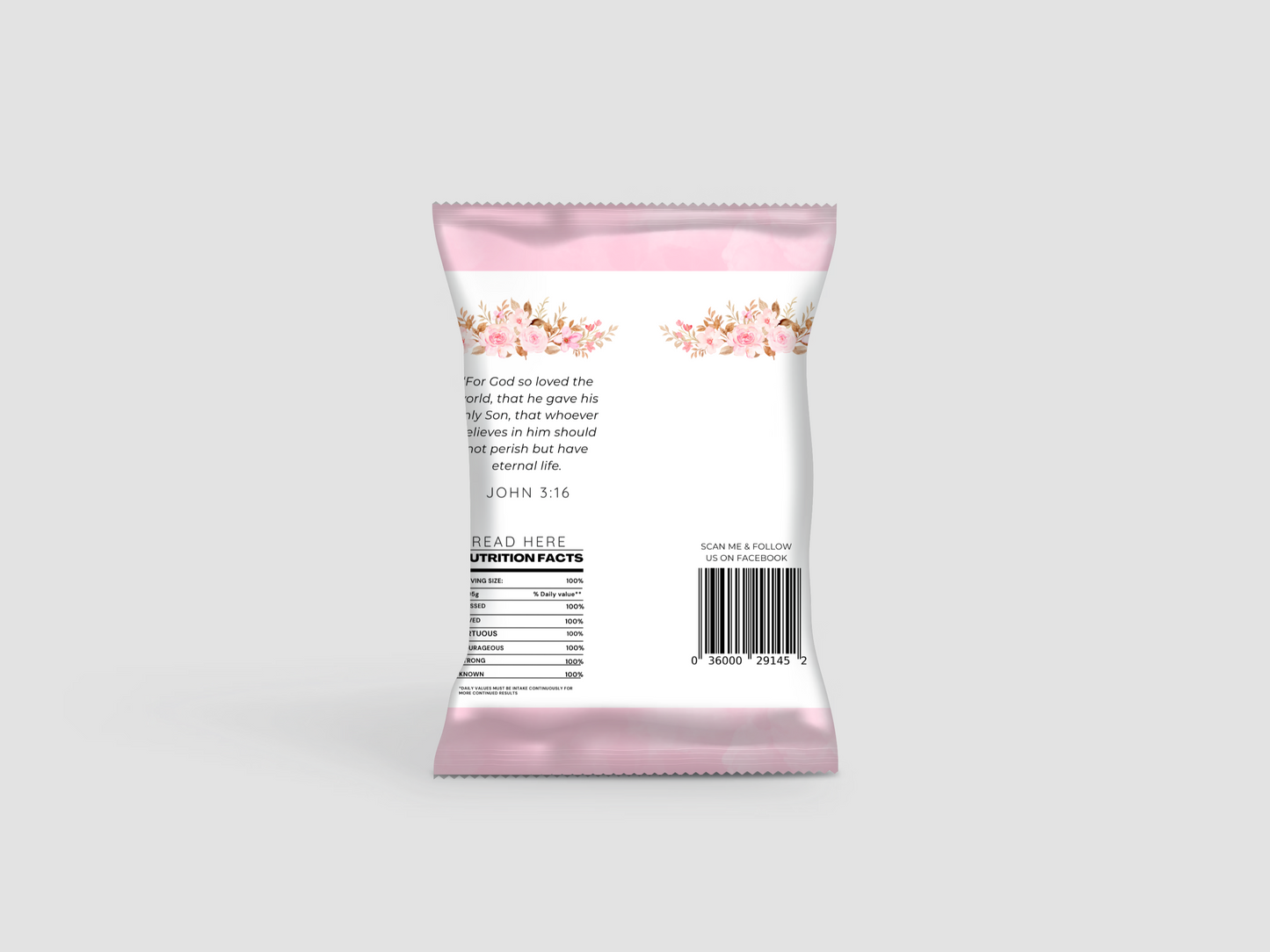 Chip Bag Evangelism Template – Printable Digital Download, Christian Party Favor, Outreach Wrapper Design