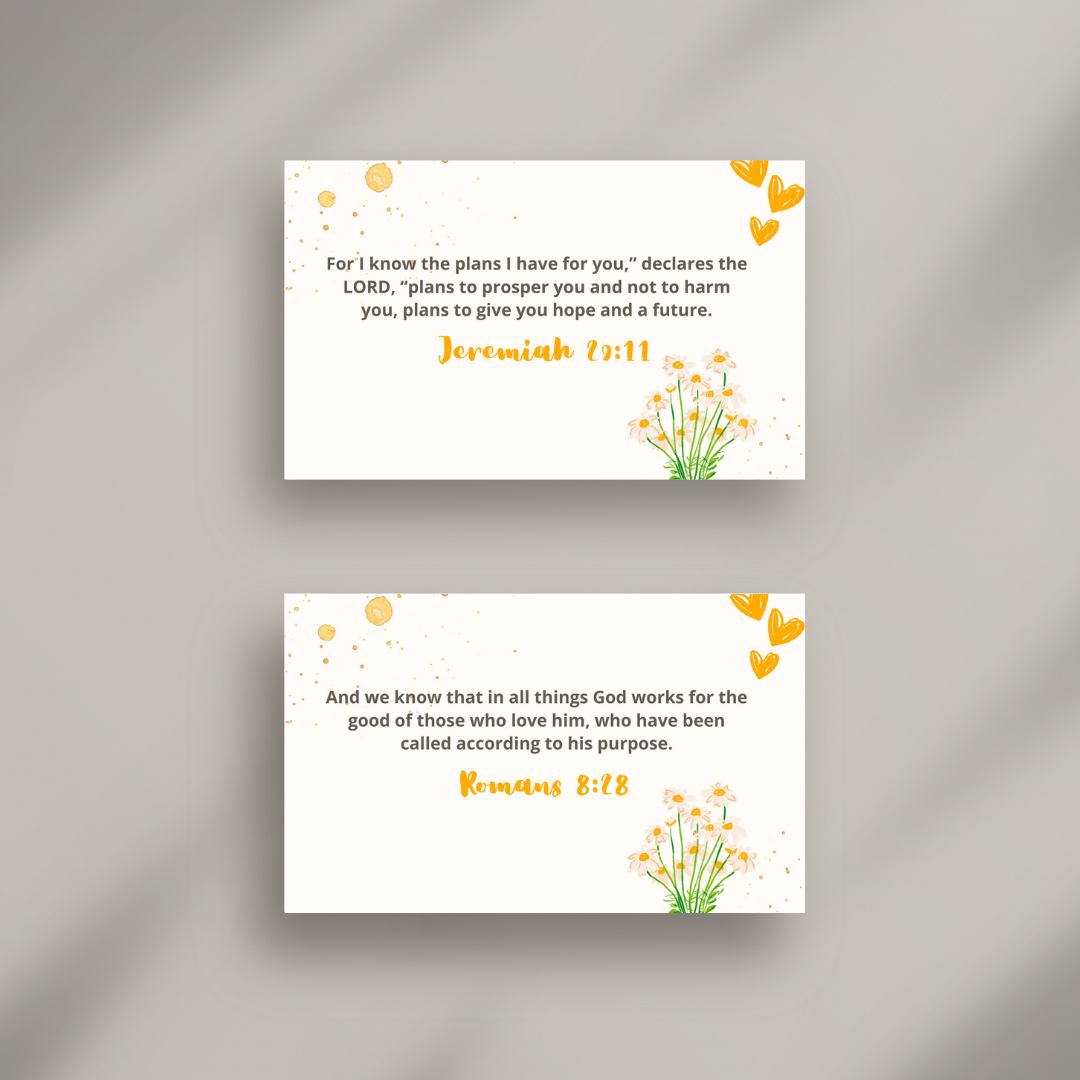 Christian Prayer Cards Printable – Digital Download | Scripture & Bible Verse Prayer Cards | Faith-Based Encouragement Cards
