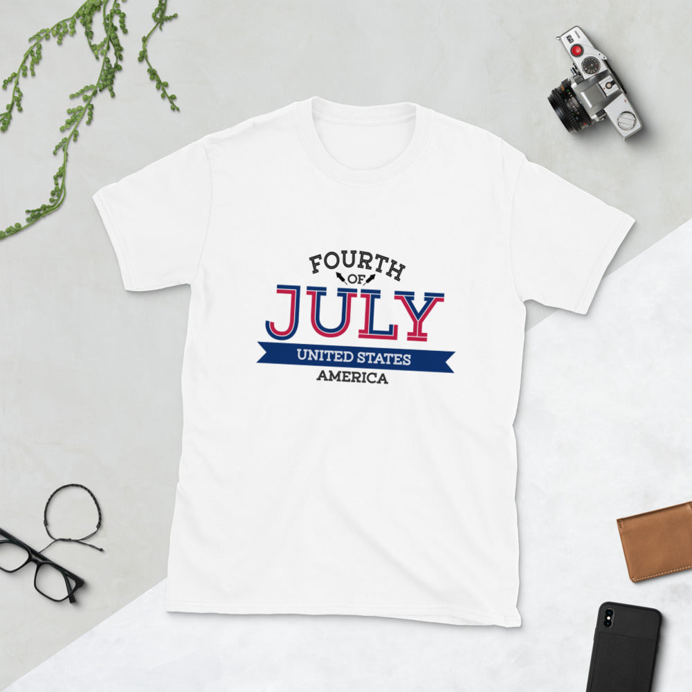 4th of July United States Short-Sleeve Unisex T-Shirt