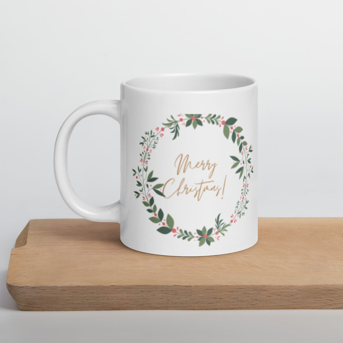 Merry Christmas White Glossy Mug 11oz, 15oz, 20oz, for Coffee and Tea Lovers, For Birthday, Thanksgiving and Christmas Gift Ideas