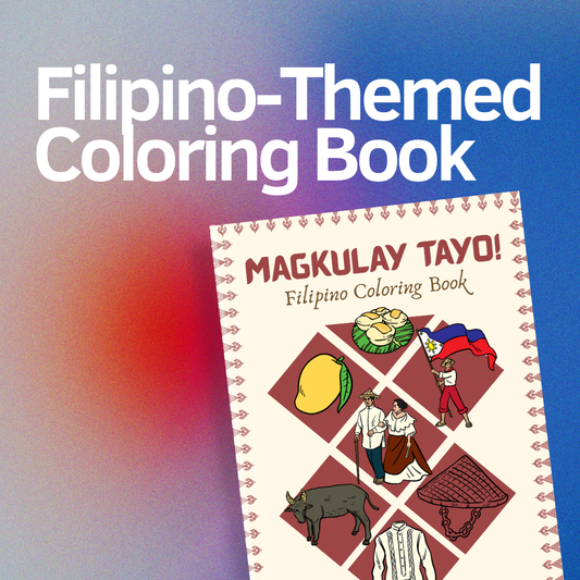 Filipino-Themed Coloring Book | Beige Illustrative Style | Digital Download for Cultural Art & Fun