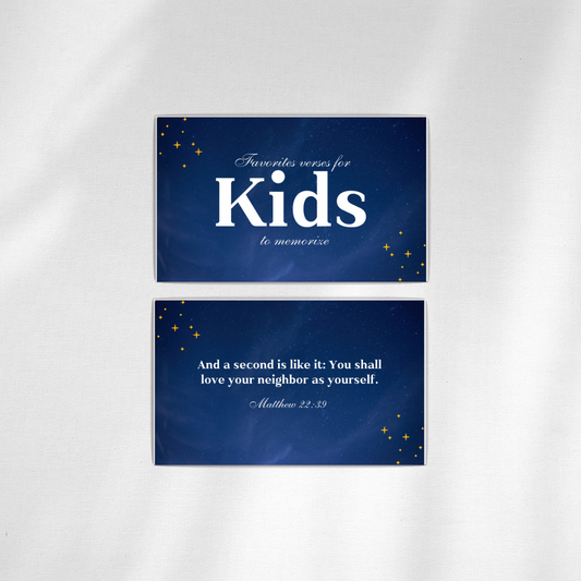30 English Bible Verse Cards for Kids: Simple, Memorable Scriptures for Young Learners
