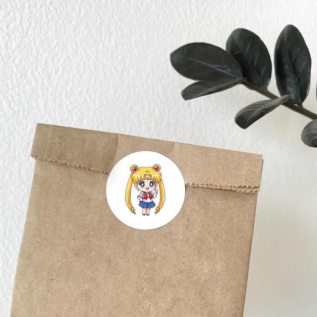 Sailor Moon Stickers Pack | Anime Stickers | Cute Kawaii Waterproof Stickers for Laptop, Water Bottle, Journal, Scrapbook, Planner