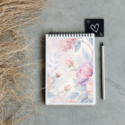 Floral Notepad with Bible Verses – Perfect for Journaling, Note-Taking, and Prayer – Instant Download