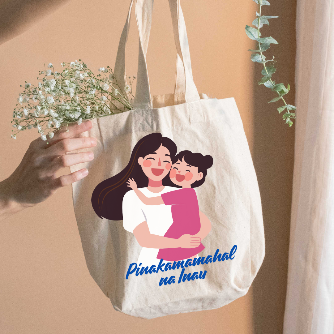 Inay Tote Bag Design | Filipino Mom Digital Download | Mother's Day Gift Idea | Printable Tote Graphic | Inay SVG PNG for DIY Crafts
