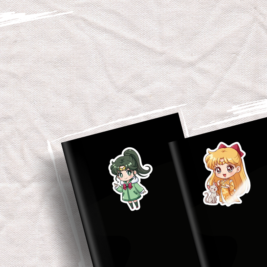 Sailor Moon Stickers Pack | Anime Stickers | Cute Kawaii Waterproof Stickers for Laptop, Water Bottle, Journal, Scrapbook, Planner