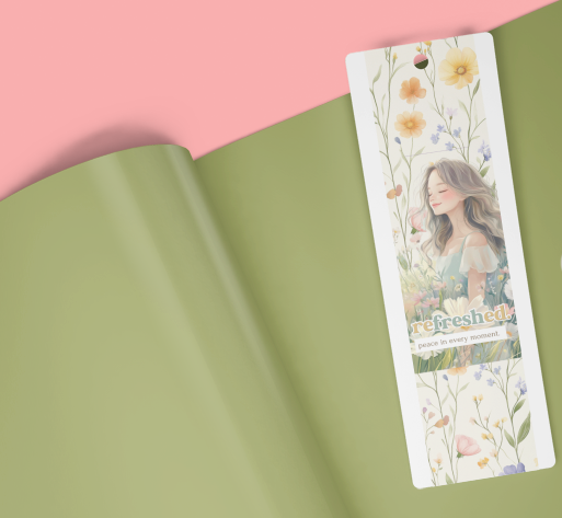 4 pcs Digital Print, Cute and Colorful Illustration Bookmark for journal, book reading and gifts to your family and friends
