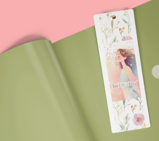 4 pcs Digital Print, Cute and Colorful Illustration Bookmark for journal, book reading and gifts to your family and friends