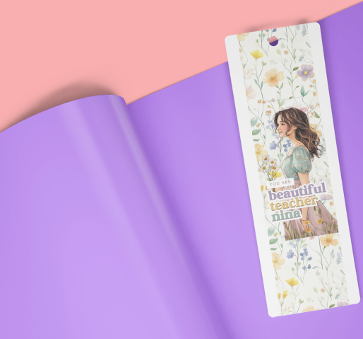 4 pcs Digital Print, Cute and Colorful Illustration Bookmark for journal, book reading and gifts to your family and friends