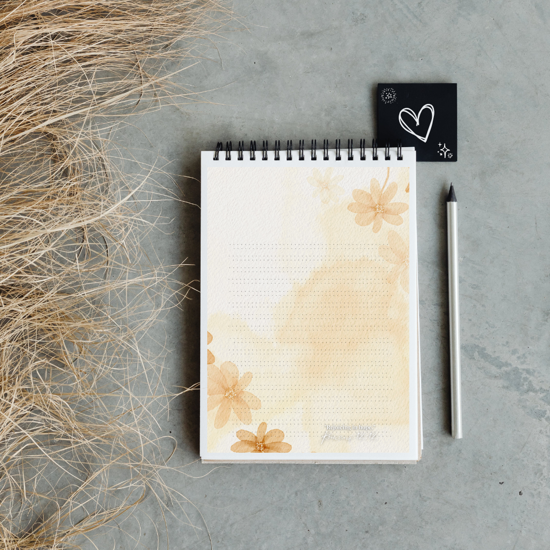 Floral Notepad with Bible Verses – Perfect for Journaling, Note-Taking, and Prayer – Instant Download