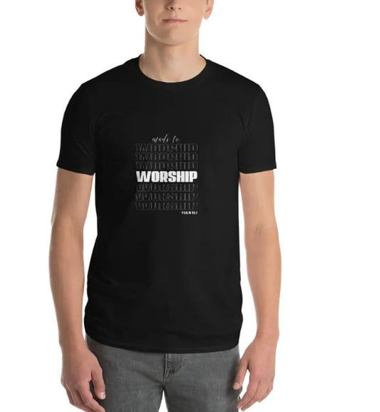 Worship Unisex t-shirt, Colored Tshirt, Ships to US only, Cotton and comfortable, Perfect for gifts for your family and friends