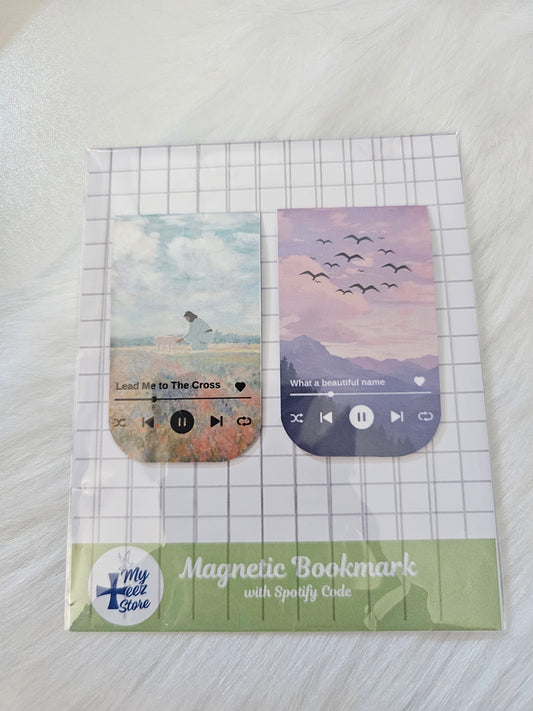 Christian Magnetic Bookmarks – Worship Songs + Spotify Code