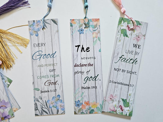Faith-Filled Bookmark with Bible Verse – Perfect for Booklovers | US Only