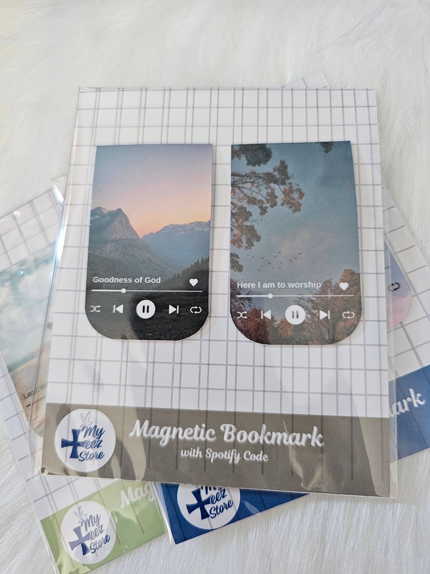 Christian Magnetic Bookmarks – Worship Songs + Spotify Code