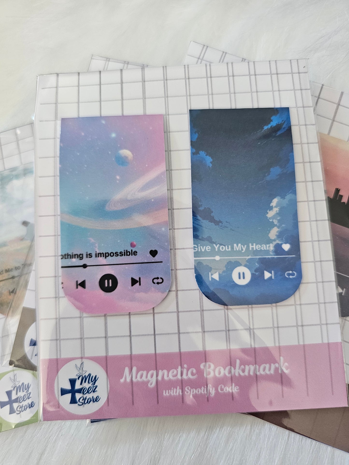 Christian Magnetic Bookmarks – Worship Songs + Spotify Code