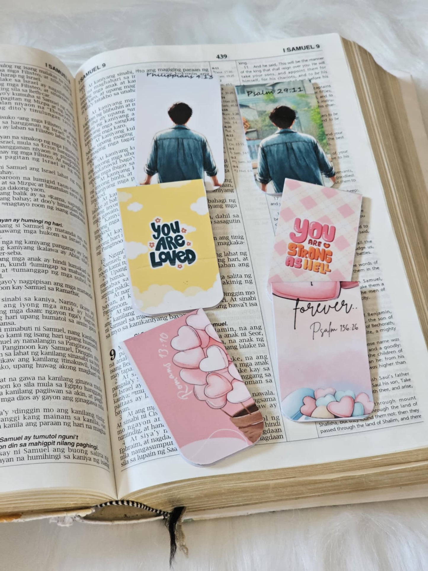 Christian Magnetic Bookmark | Encouraging Bible Verse for Journals & Books