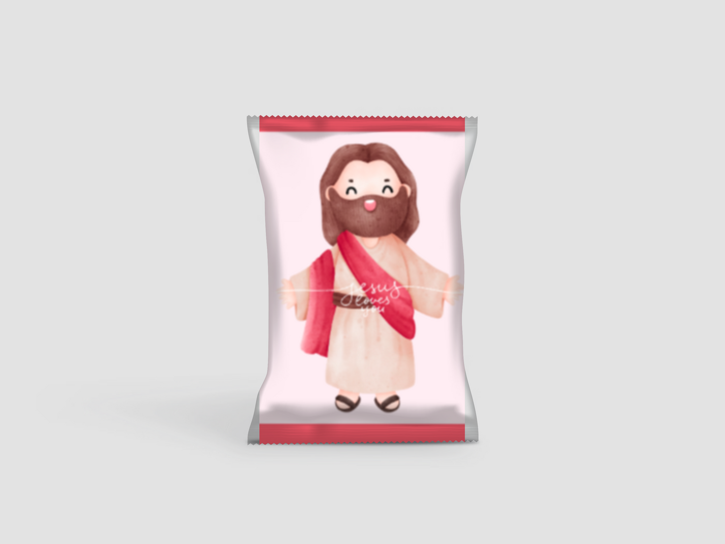 Jesus Loves You Chip Bag Template – Christian Party Favor, Evangelism Wrapper, Printable Digital Download