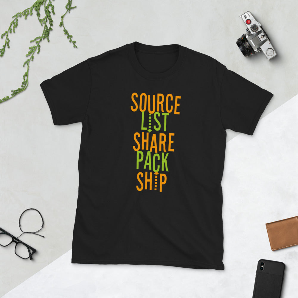 Source List Share Pack Ship Short-Sleeve Unisex T-Shirt