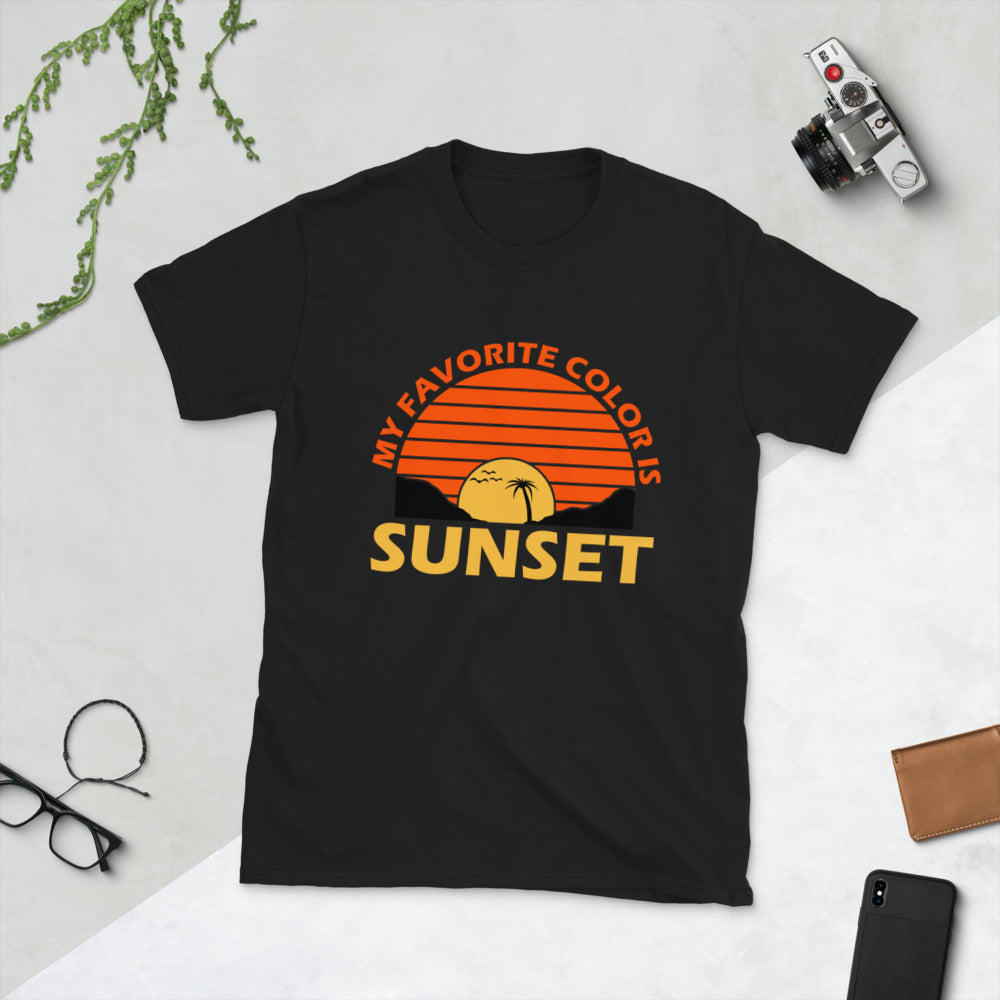 My Favorite Color Is Sunset Short-Sleeve Unisex T-Shirt