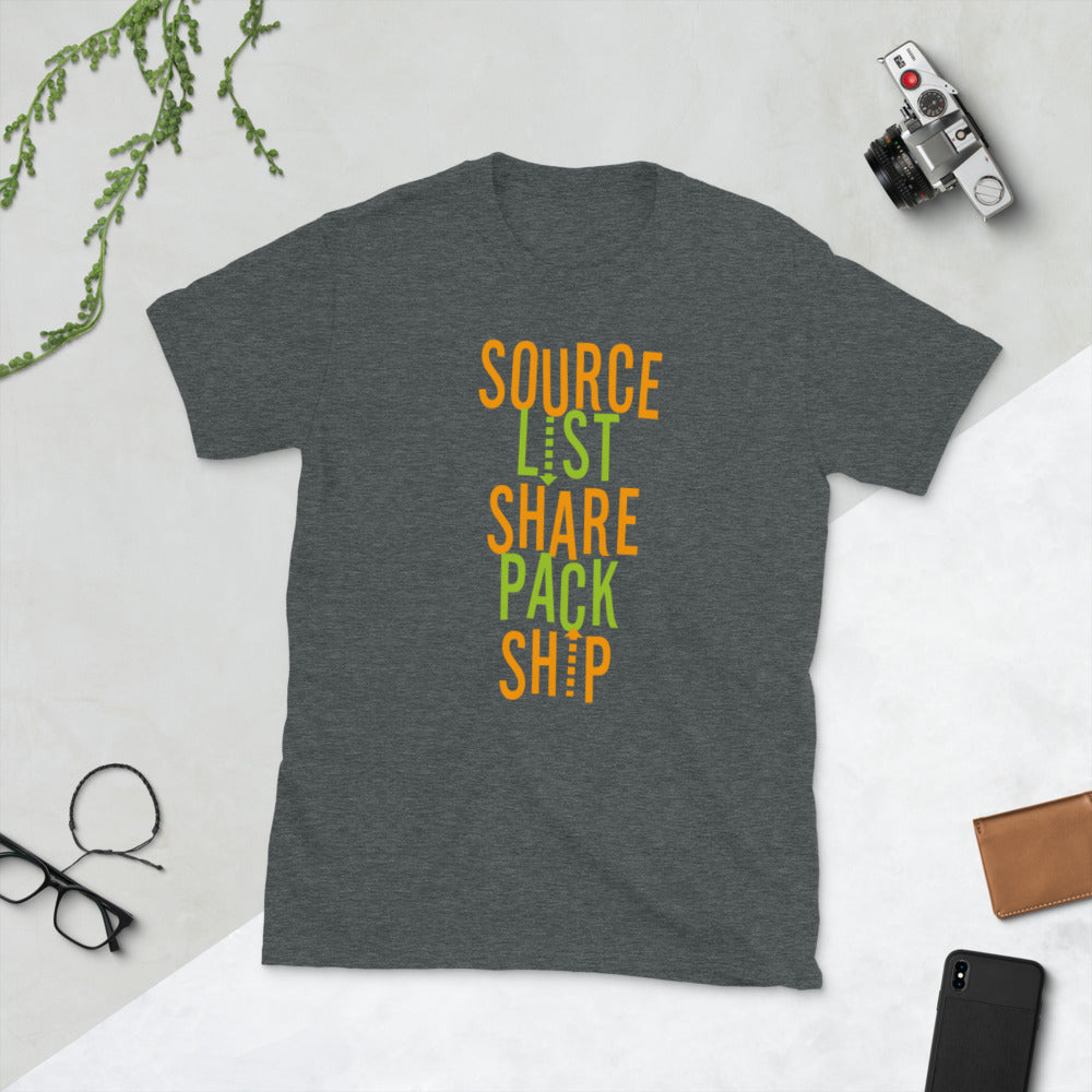 Source List Share Pack Ship Short-Sleeve Unisex T-Shirt