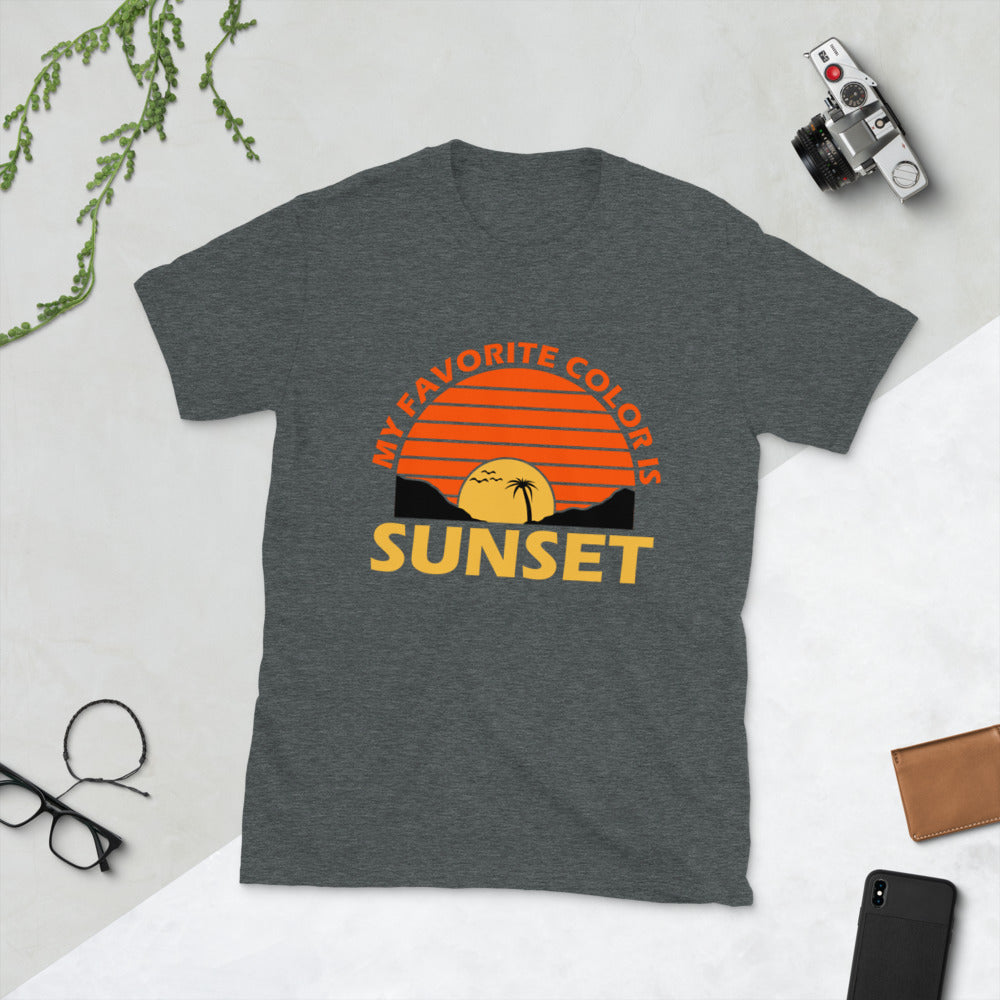 My Favorite Color Is Sunset Short-Sleeve Unisex T-Shirt