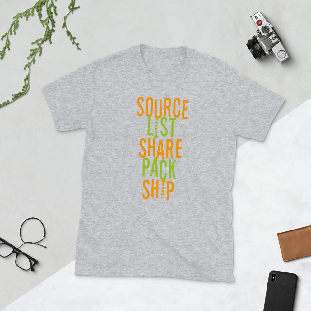 Source List Share Pack Ship Short-Sleeve Unisex T-Shirt