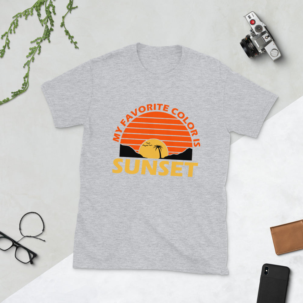 My Favorite Color Is Sunset Short-Sleeve Unisex T-Shirt