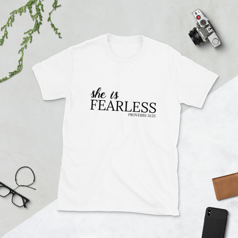 She Is Fearless Short-Sleeve Unisex T-Shirt