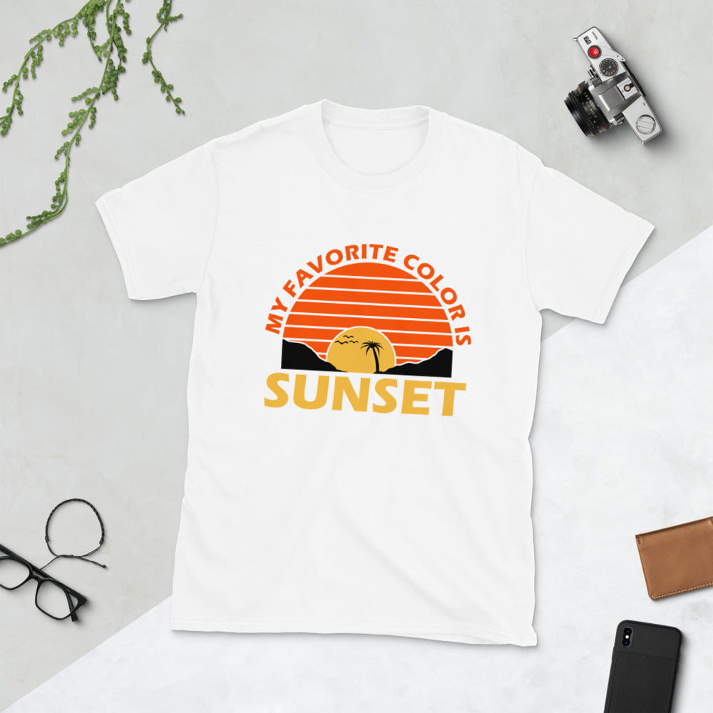 My Favorite Color Is Sunset Short-Sleeve Unisex T-Shirt